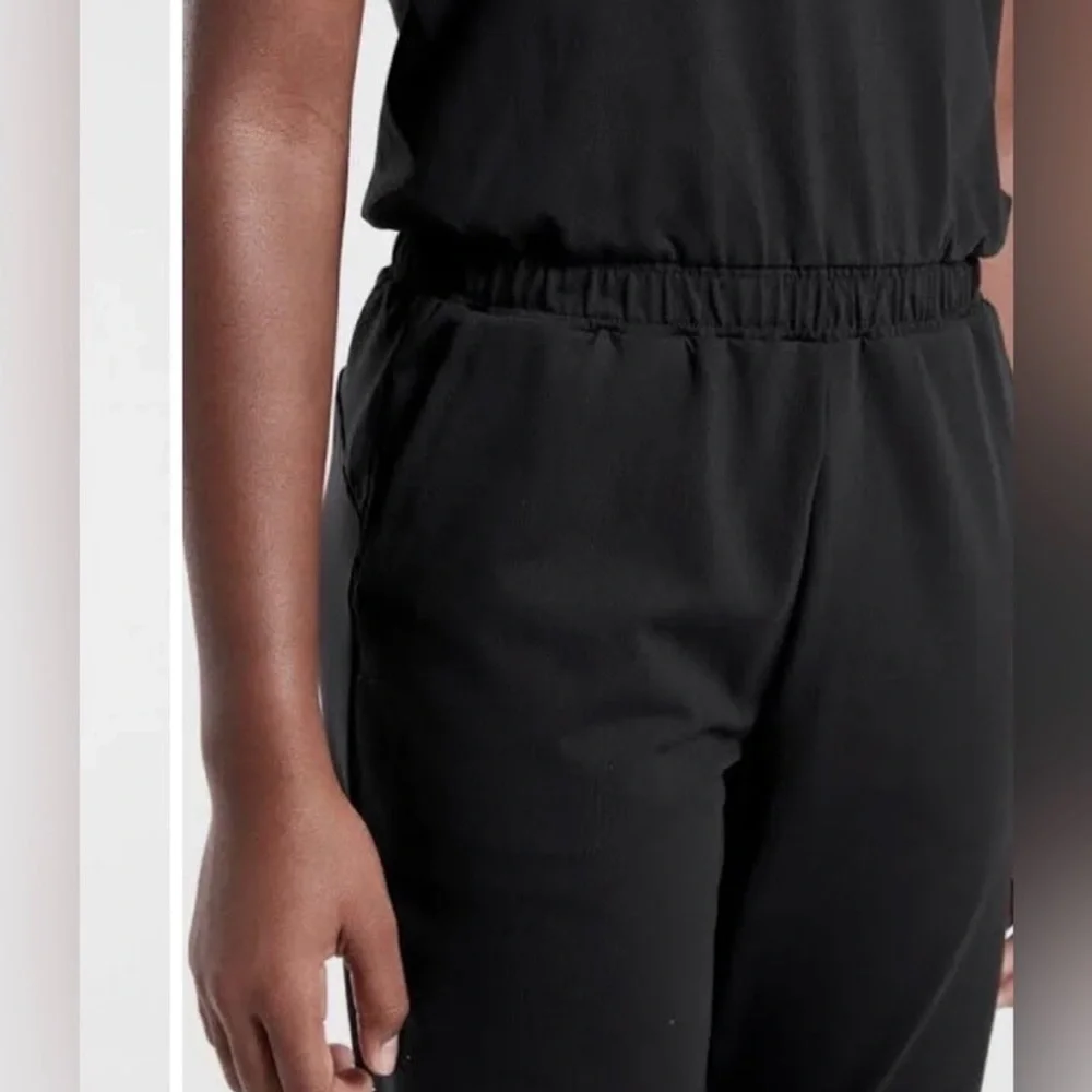 Athleta Girl Hop Skip and a Jumpsuit Size XL/14 Color Black - Picture 2 of 8